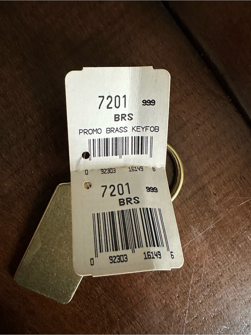 Coach Vintage Brass Hangtag Keychain - Picture 6 of 7